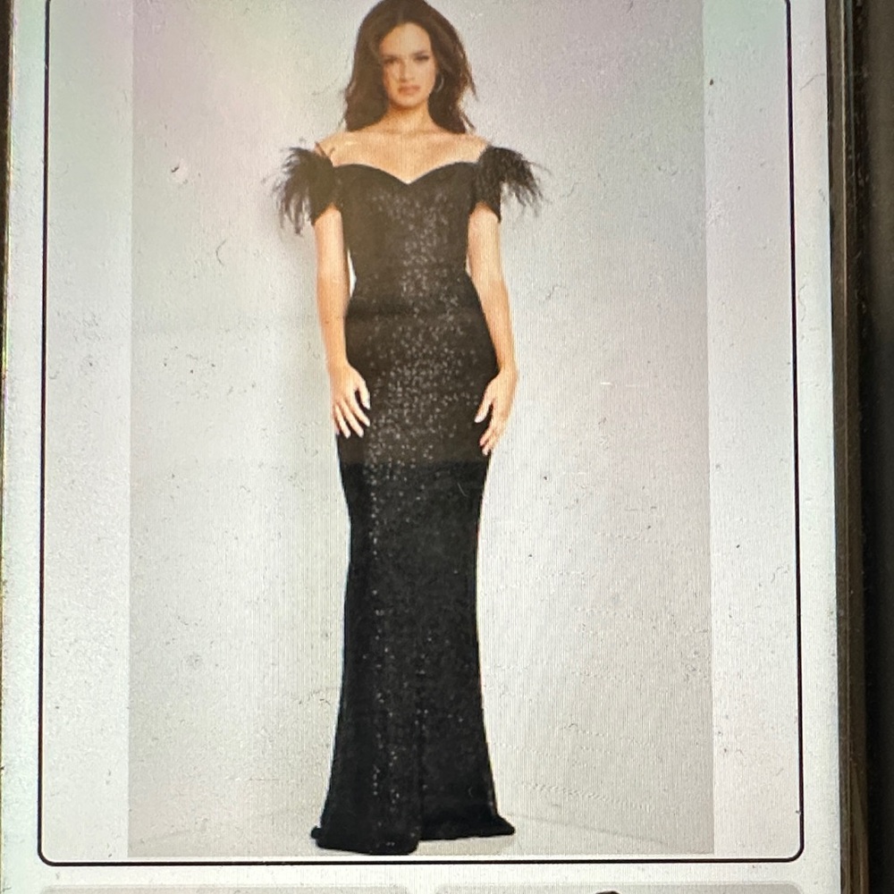 Jovani Elegant Black Sequin Dress